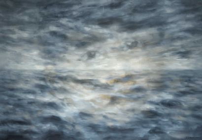 null 
LI YUBAO 

Portrait in the clouds, 2009 

Oil on canvas. 

Signed lower right...