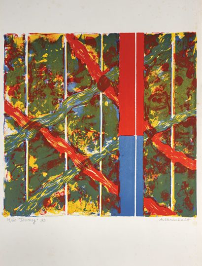 null Amaranth Roslyn ERHENHALT (Née en 1928) Downey, 1983 Lithographie en couleurs....