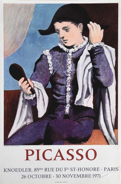 null Pablo PICASSO d après (1881-1973) Affi che lithographiée pour l exposition Picasso...