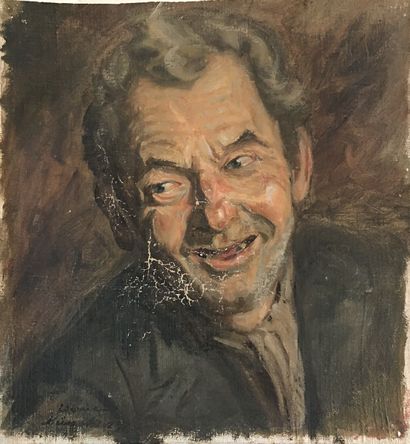 null Lauritz HOWE (1869-1945) Portrait d homme Huile sur toile Signé en bas à gauche...