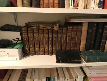 null Lot de livres reliés et brochés XIXème et modernes : littérature diverse, p...