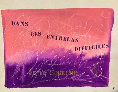 null 161 André FRANCIS (1925-2019) Lot de cinquante dessins Dessins verticaux - Série...