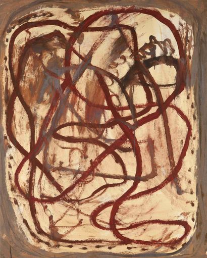 null 37 Luis CLARAMUNT (1951-2000) Untitled, January 1989 Oil on canvas, monogrammed...