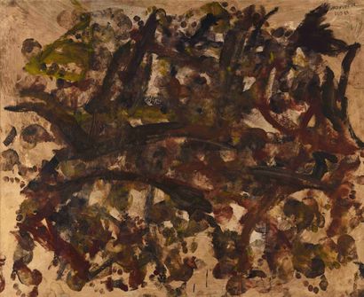 null 42 Luis CLARAMUNT (1951-2000) Shadow Line 22, March 1988 Acrylic on canvas,...