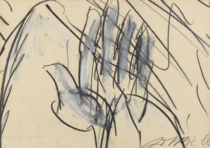 null 15 Ilija SOSKIC (Born 1935) Composition, 1986 Graphite, charcoal and pastel...