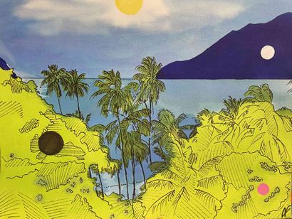 null 152 André FRANCIS (1925-2019) Lot de trente dessins Asie 2 - Océanie - Martinique,...