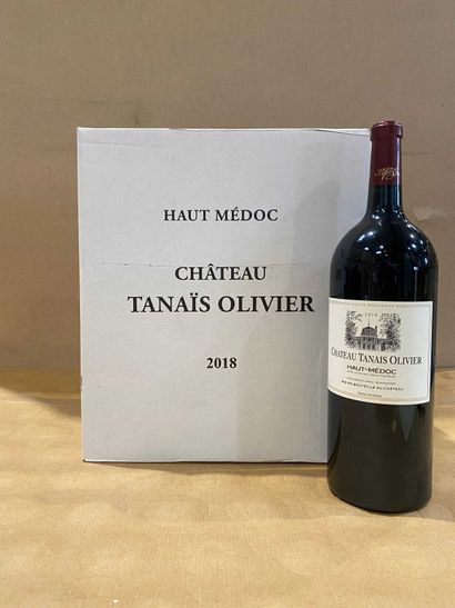 null 6 Magnums : Château Tanais Olivier 2018 Haut Médoc Bordeaux