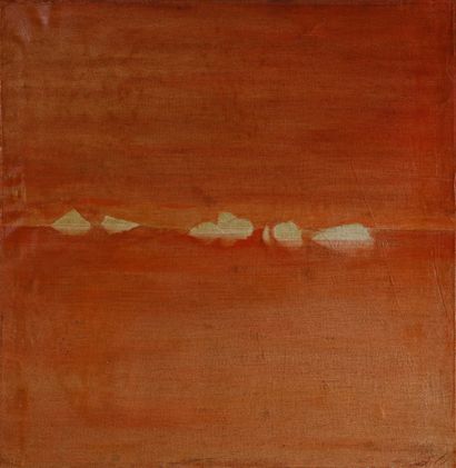 null Yorgos NIKAS (1954-2010) Untitled The Islands Suite of six oils on canvas gathered...