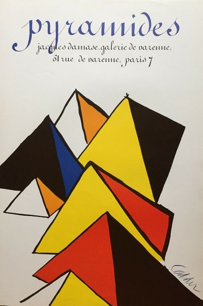null Alexander CALDER (1898-1976) Offset poster made for an exhibition in Paris....