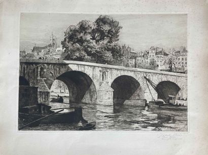 null Pierre BOISSART (1878-1944)

The Pont Marie - Paris 

Original etching. 

Signature...