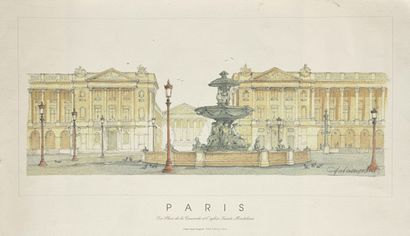 After Philippe BENOIST (1813-1905) 
Place...