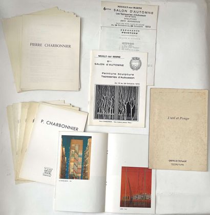 Pierre CHARBONNIER (1897-1978). 
Set of various...