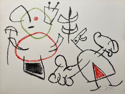 null Joan MIRO (1893-1983) Ubu, 1971 Lithograph on Arches wove paper. Signed in pencil...
