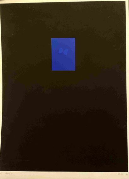 null Kozo INOUE (1937 2017) Soir, 1971 Sérigraphie en couleurs. Signée en bas à droite,...