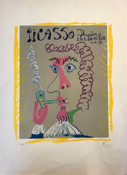 null Pablo PICASSO (1881-1973) after Poster lithographed for the publication of the...