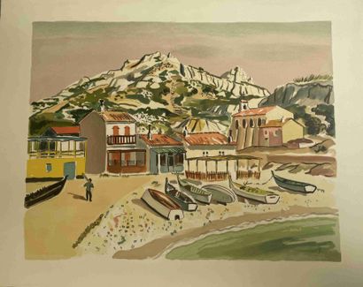 null Yves BRAYER (1907 - 1990)

Provencal beach

Lithograph in colors, not signed....