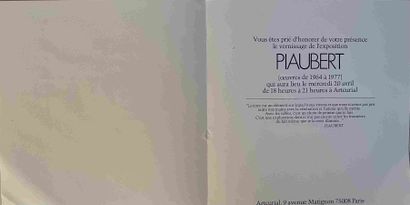 null Jean PIAUBERT (1900 2002) Deux cartons d invitation, l un gaufrée, l autre signée...