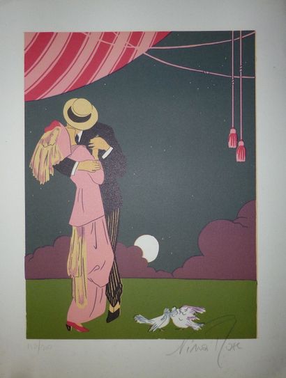 null NINA ROSE Lithograph Signed lower right and numbered on 300 copies. Format 36...
