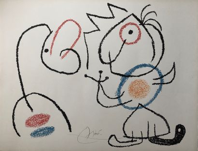 null Joan MIRO (1893-1983) Ubu, 1971 Lithograph on Arches wove paper. Signed in pencil...