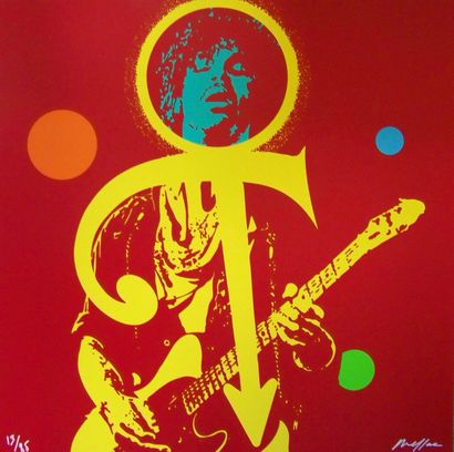 null Ivan MESSAC (born 1948) Prince Serigraphy on pvc, signed lower right and numbered...