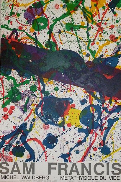 null Sam FRANCIS (1923-1994) Original lithographed poster on vellum. Format 84,5...