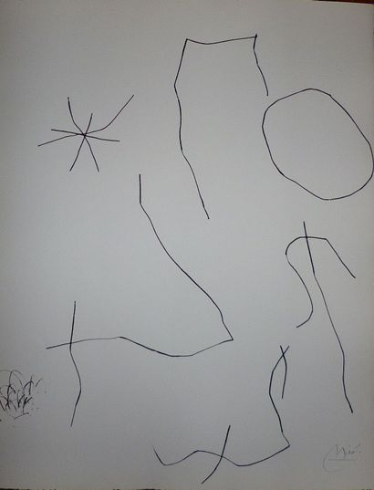 null Joan MIRO (1893-1983) "Diary of an engraver", 1975. Original etching. Signed...