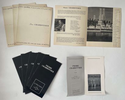null Pierre CHARBONNIER (1897-1978). 

Lot de documentation. Quarante cartons d exposition...