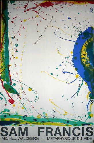 null Sam FRANCIS (1923-1994) Poster in lithography. Printed on Arches vellum. Format...