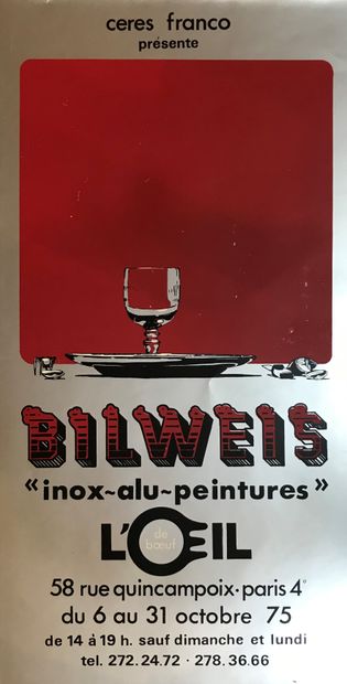 null Jean-Louis BILWEIS (Born in 1932) 

Poster of exhibition in the gallery l'il...