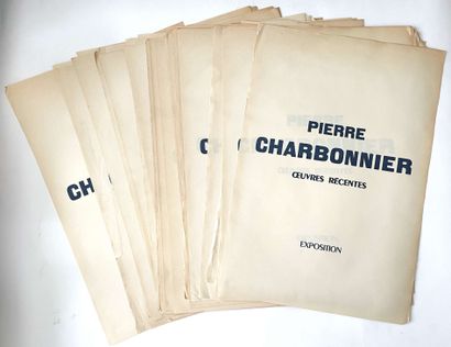 Pierre CHARBONNIER (1897-1978). 
Lot of about...