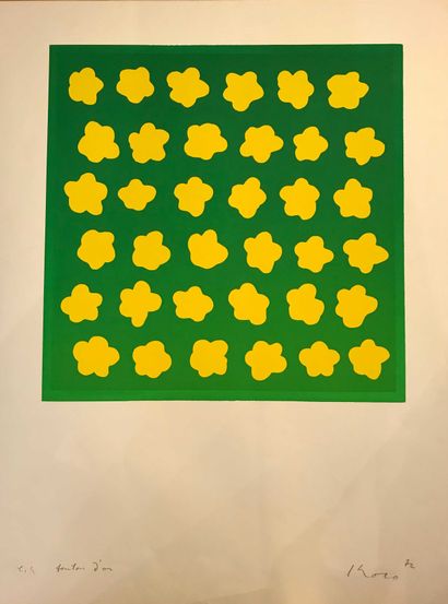 null KOZO Inoue (1937) Buttercup, 1972 Silkscreen in color, artist's proof signed,...
