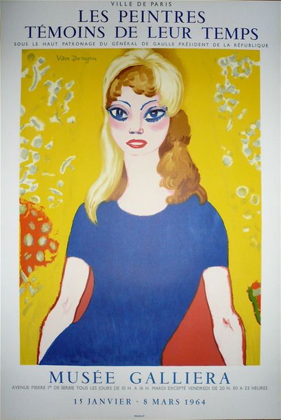 null Kees VAN DONGEN (1877-1968) Brigitte Bardot - Les peintres témoins de leur temps,...