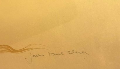 null Jean Paul CLEREN (1940) Couple surréaliste Lithographie en couleurs Signée en...