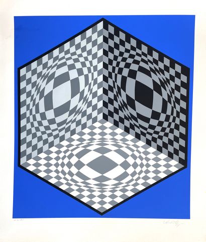 null Victor VASARELY (1906 1997) 

Composition 

Serigraphy in colors.

Signed, justified...