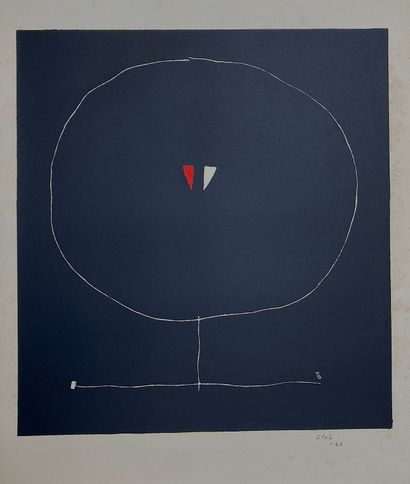 null Thomas GLEB (1912-1991) Lithographie originale, 1960 Signée par l'artiste au...
