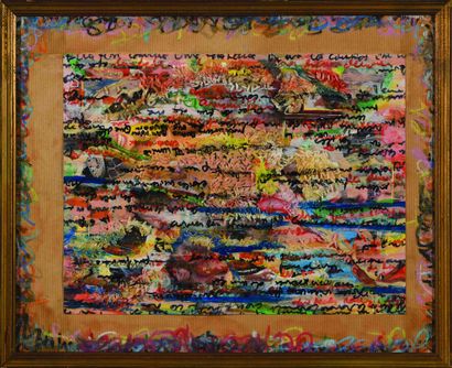 null Jean-Denis BONAN (Born in 1942) 

The first message 

Mixed media. 

27 x 35...