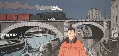 After Jacques TARDI (Born in 1946) 
The quays...