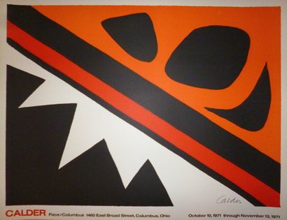 null Alexander CALDER (1898-1976) Affiche en lithographie, 1971. Signature imprimée...