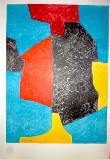 null Serge POLIAKOFF (1900-1969) Lithograph, signature printed in the plate at the...