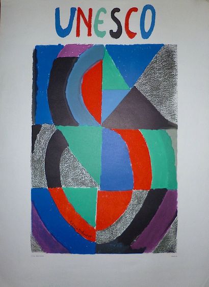null Sonia DELAUNAY (1885-1979) Poster in lithography Editions Lahumière, Mourlot...