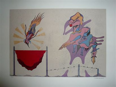 null Jorge CAMACHO (1934-2011) Lithographie sur papier vélin d Arches. Signée au...