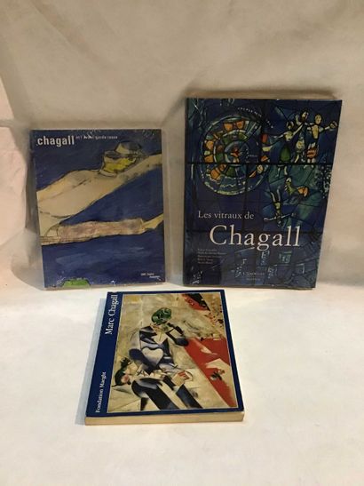 null ART 3 volumes on Marc Chagall, his stained glass