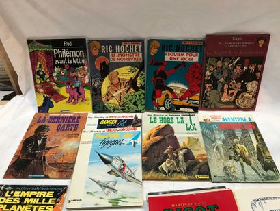 null BANDES DESSINEES - 13 volumes Philemon, Ric Hochet, Tardi, Blueberry, Tanguy...