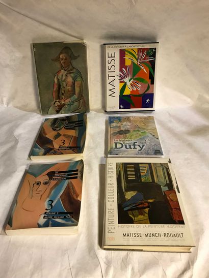 null ART - PAINTING 6 volumes Picasso, Matisse, Dufy, Munch Rouault