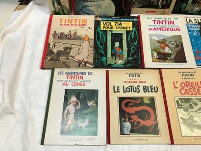null Cartoon strips - 12 volumes Tintin and Hergé