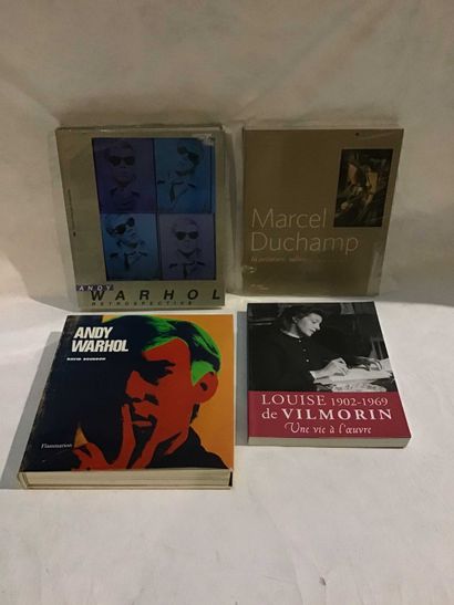 null PAINTING - ART - 4 volumes Warhol, Duchamp, Louise de Vilmorin