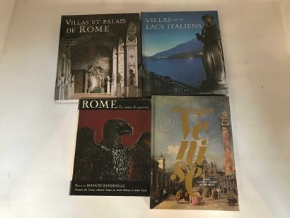 null ART 4 volumes Italian art, Rome, Venice villas and palaces