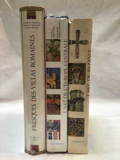 null ART 3 volumes Mazenod, Fresques et Villas Romaines, Byzance, Europe central...