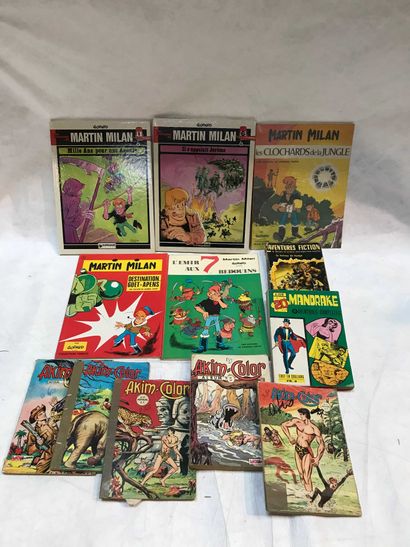 Comic strips - 12 volumes Martin Milan, Mandrake,...