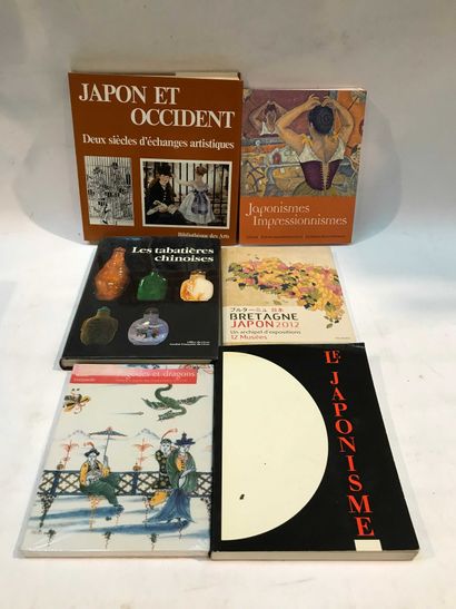 null ART 6 volumes Japonisme et Occident, Impressionism, Bretagne et Japon, tabatières...